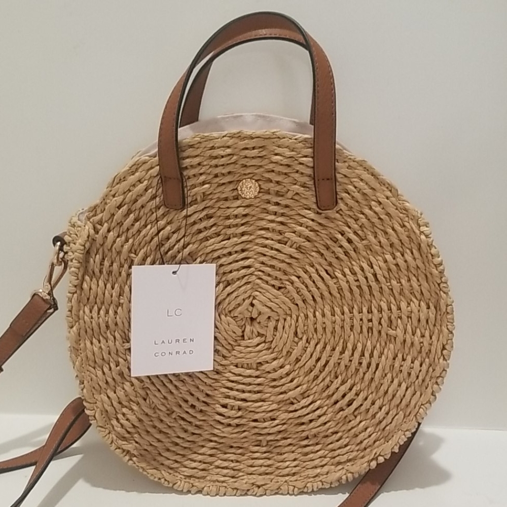 NWT Lauren Conrad straw purse